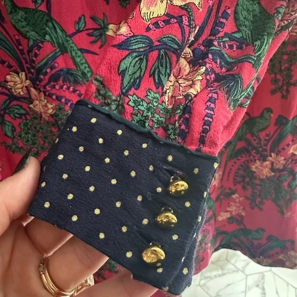 Maeve Navy Polka Dot Dress - Picture 5 of 6